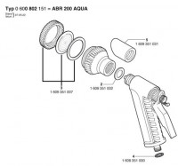 Bosch 0 600 802 151 ABR 200 AQUA-CONTR. Spray Spare Parts